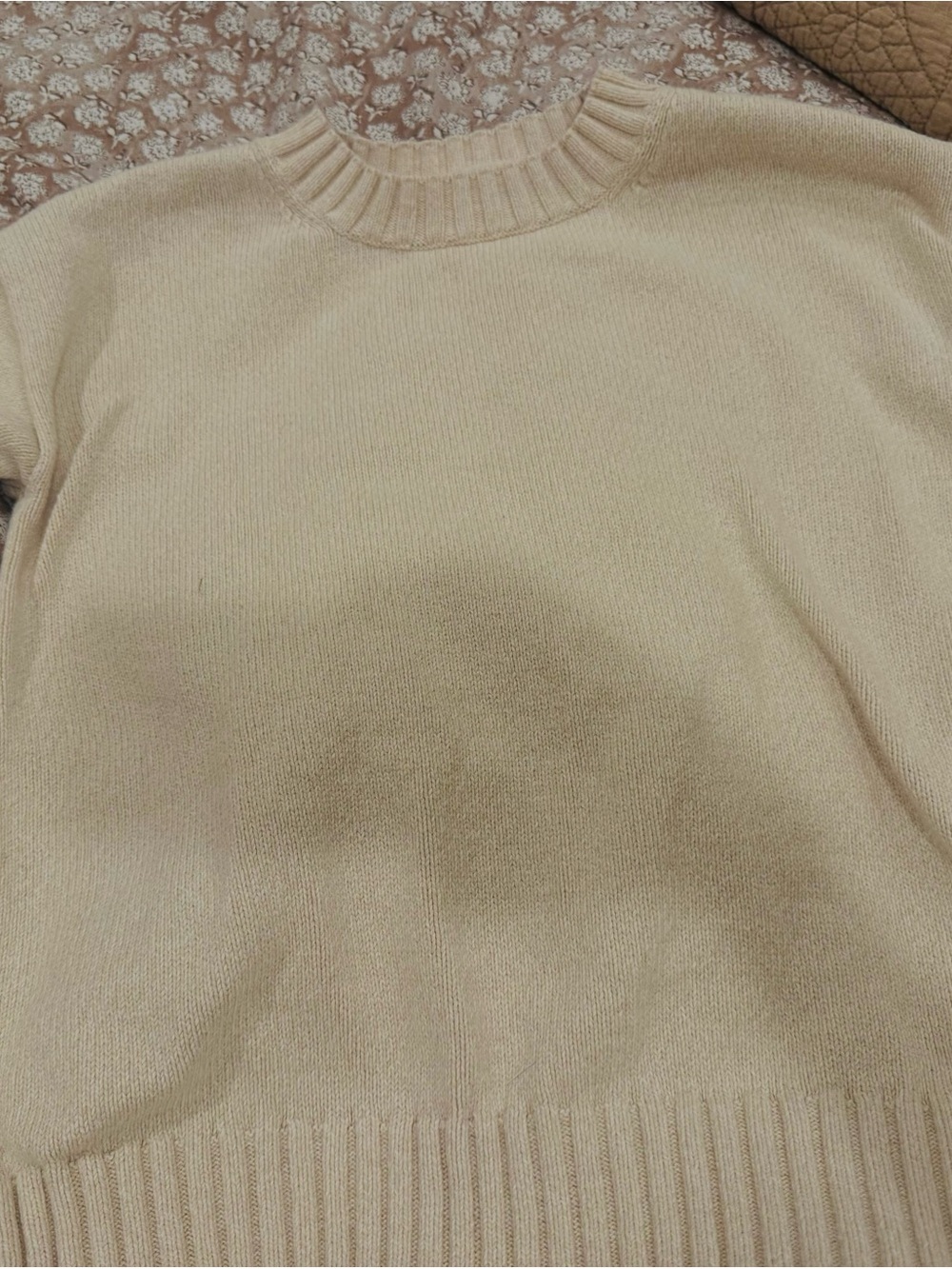 Bundle Gap and Bohme creme Crewneck Sweaters, V neck madewell tan/black Sm